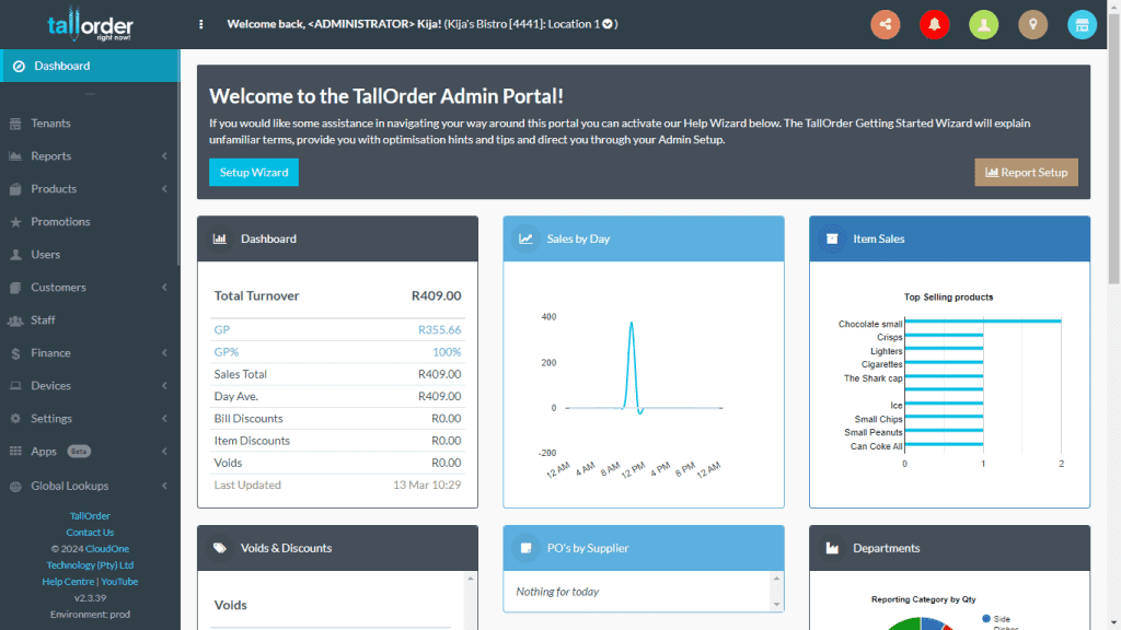 TallOrder POS Retail Features Comprehensive Sales Reports
