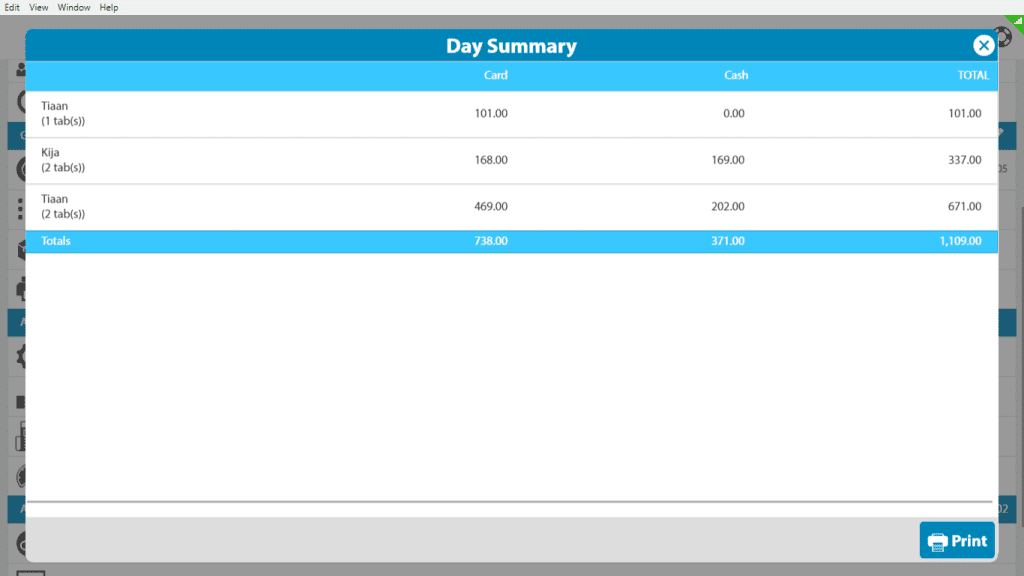 TallOrder POS Retail Features Performance Tracking
