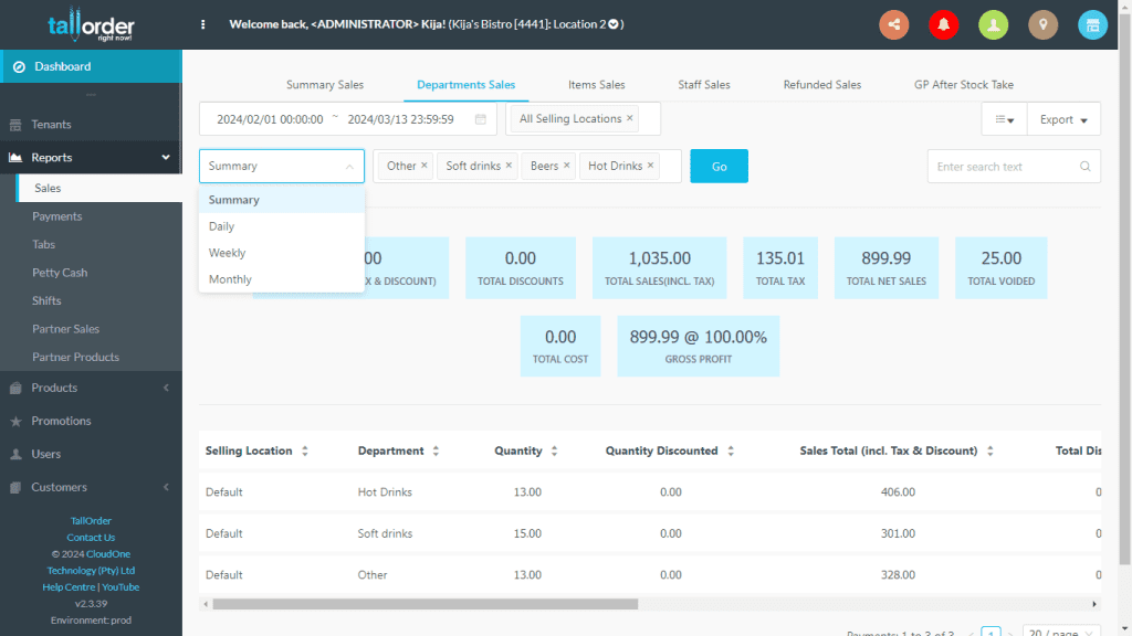 TallOrder POS Retail Features Customer Insights