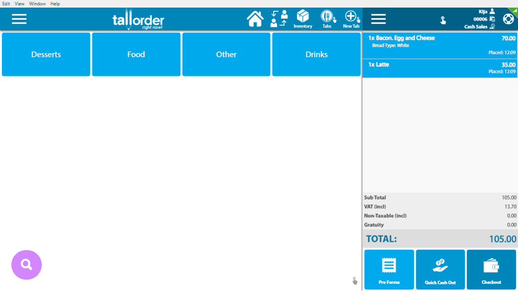TallOrder POS Retail Features Fast & Accurate