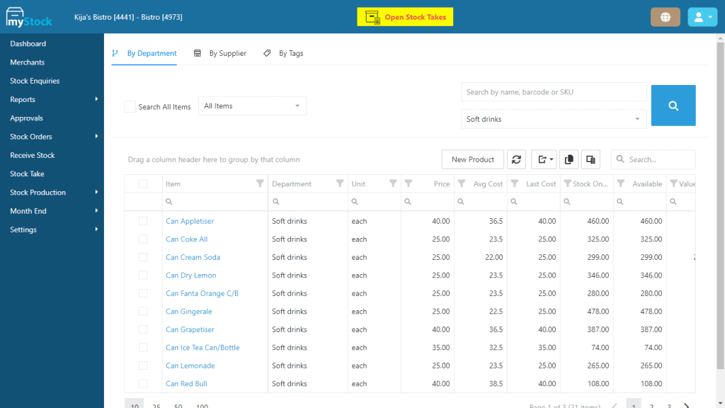 TallOrder POS Retail Features Real Time Inventory Tracking