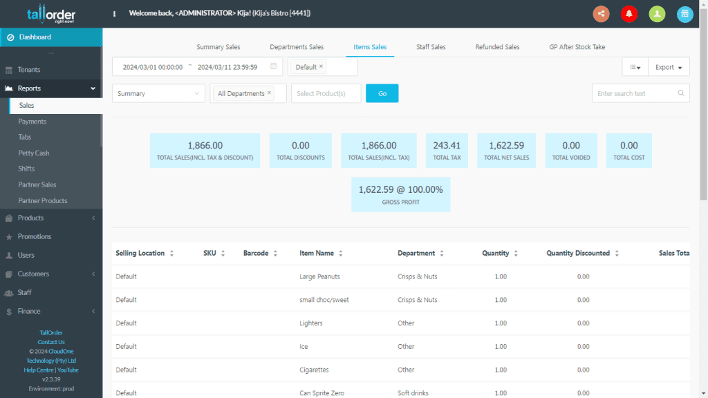 TallOrder POS Retail Features Customer Data Management